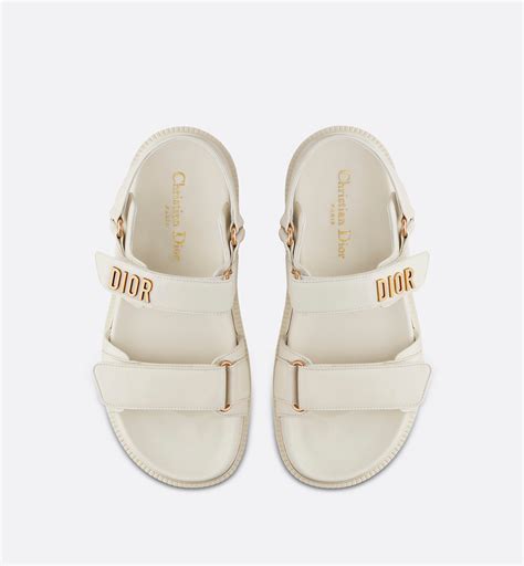 white Dior sandals women